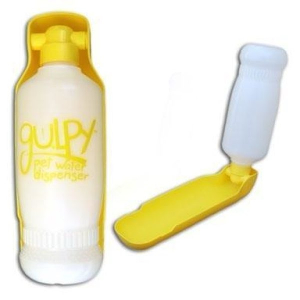 Gulpy Yellow Portable Pet Water Dispenser